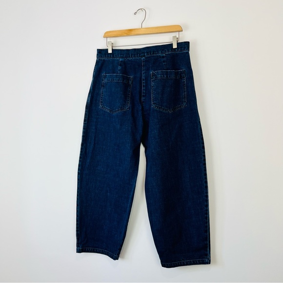 ISCHIKO OSKA Blue Mid Wash Denim Balloon Oversized Jeans UK 12 - Picture 11 of 15